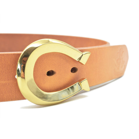 Obbi Good Label handmade solid brass horseshoe belt buckle for 1.5 inch leather belts in Rugged Gentlemen Shoppe Singapore
