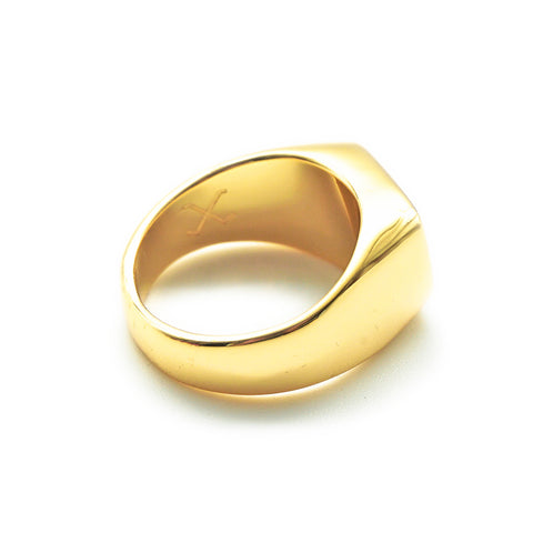 Obbi Good Label handmade men's brass signet ring in solid brass in Rugged Gentlemen Shoppe Singapore