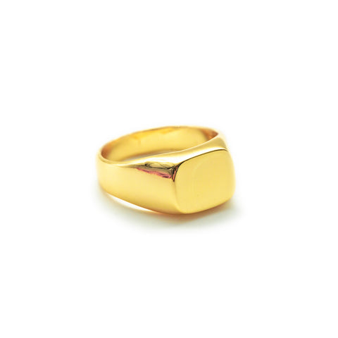 Obbi Good Label handmade men's brass signet ring in solid brass in Rugged Gentlemen Shoppe Singapore