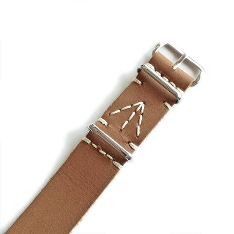 OGL Squadron Straps Blenheim NATO Strap in Sahara vegetable-tanned leather with heritage military-inspired styling