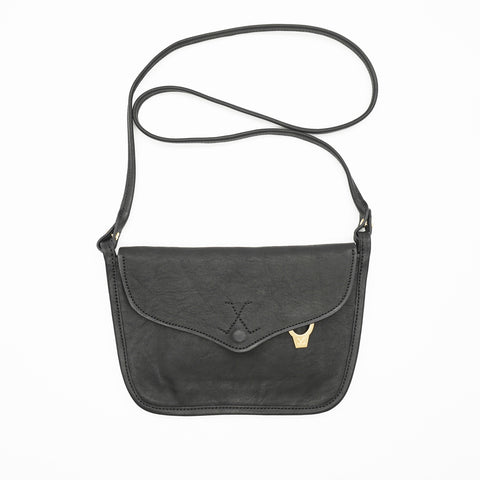 Brave horsehide leather sling bag handmade in Singapore