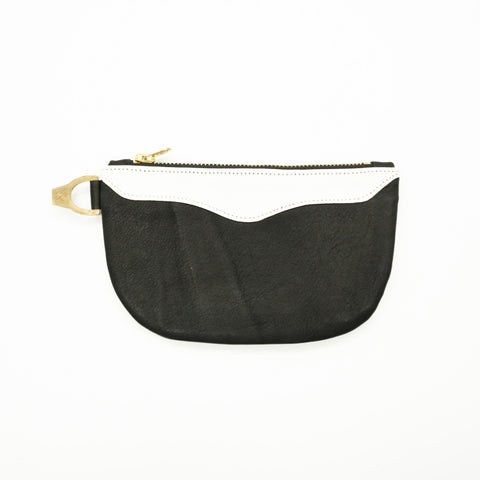 OGL BRAVE HORSEHIDE ZIPPER WALLET HITAM/PUTIH