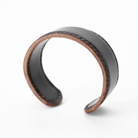 OGL BRAVE Shell Cordovan Wrist Cuff Black