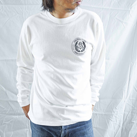 OGL APPAREL OBBI LOGO CLUB T-SHIRT LONG SLEEVE WHITE