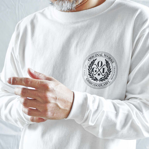 OGL APPAREL OBBI LOGO CLUB T-SHIRT LONG SLEEVE WHITE