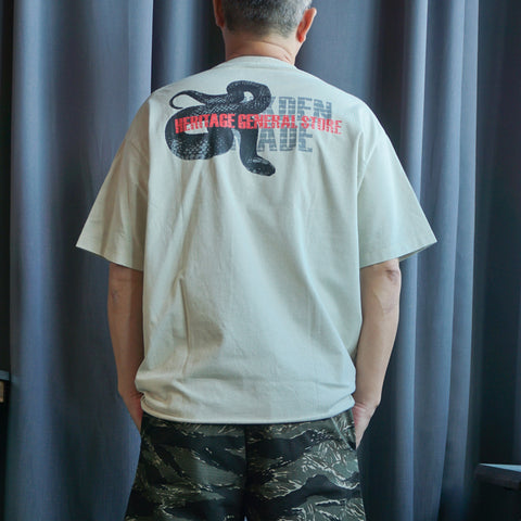 HGS Mukden Made Snake Boxy T-Shirt Mint