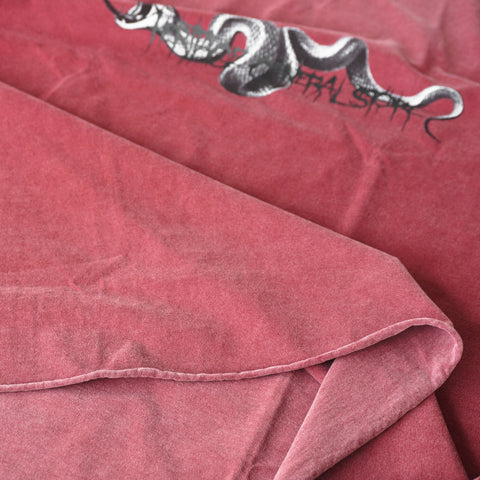 HGS Snake Boxy T-Shirt Washed Red