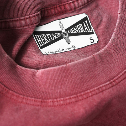 HGS Snake Boxy T-Shirt Washed Red