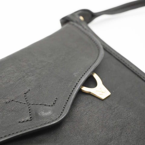 OGL BRAVE Horsehide Pockat Bag Black