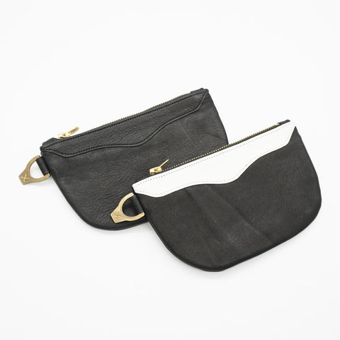 OGL BRAVE Horsehide Zipper Wallet Black