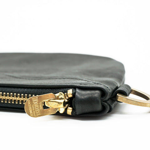 OGL BRAVE Horsehide Zipper Wallet Black