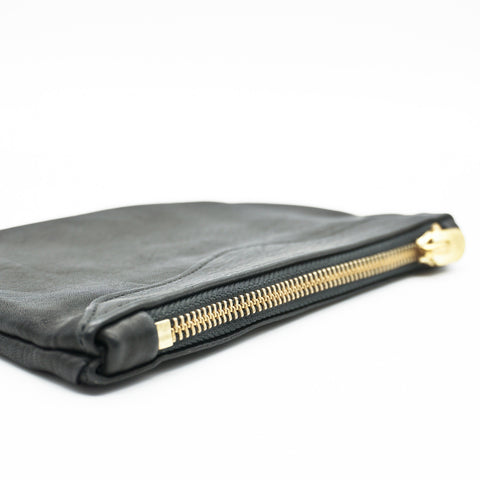OGL BRAVE Horsehide Zipper Wallet Black