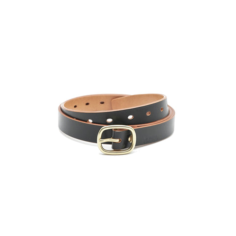 OGL Belt Obbies Dress Leather Belt Hand-Dyed Black