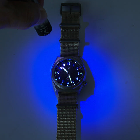 autOGLactic Field Watch – Titanium Case, Sand-Textured Dial, Obbi Good Label × BOLDR Collaboration Japan Lumination