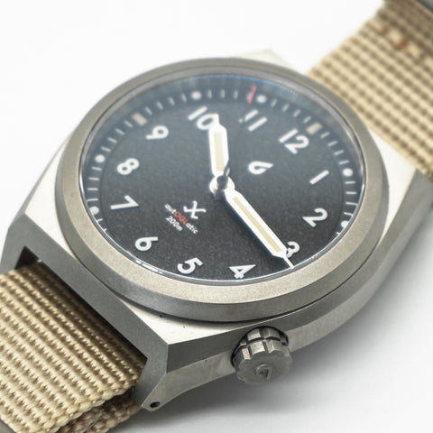 autOGLactic Field Watch – Titanium Case, Sand-Textured Dial, Obbi Good Label × BOLDR Collaboration