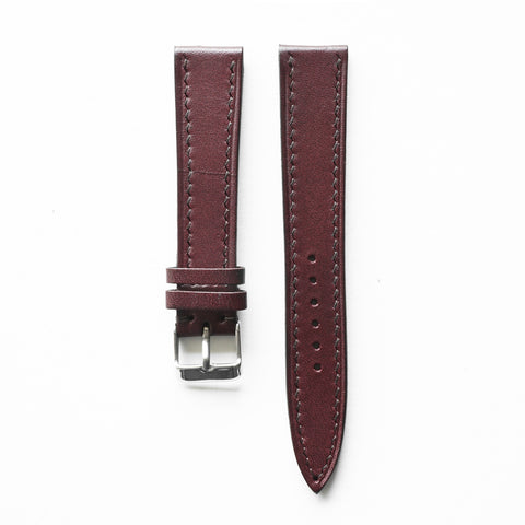 OGL WTC HANDSTITCH BUTTERO WATCH STRAP WINE (WINE STITCH) VTG 20-16MM