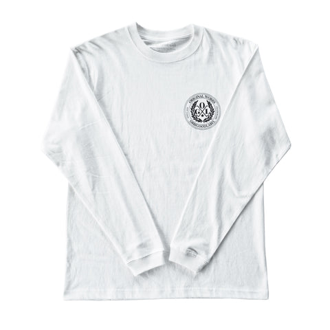 OGL APPAREL OBBI LOGO CLUB T-SHIRT LONG SLEEVE WHITE