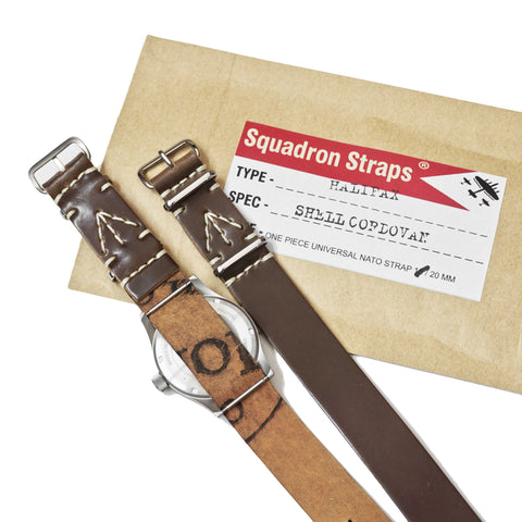 TALI SKUADRON HALIFAX SHELL CORDOVAN NATO TALI WALNUT