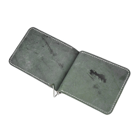 OGL BRAVE Shell Cordovan Moneyclip Black - Handstitched
