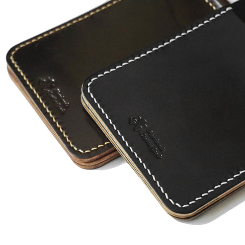 OGL BRAVE Shell Cordovan Moneyclip Black - Handstitched