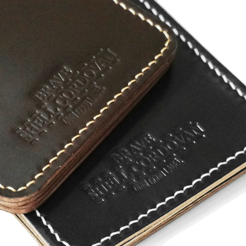 OGL BRAVE Shell Cordovan Moneyclip No. 8 - Handstitched