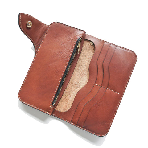 OGL CONDOR LONG LEATHER WALLET YANKEE CUOIO