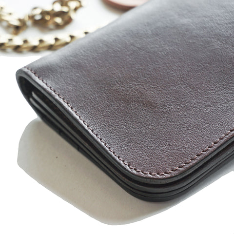 OGL CONDOR LONG LEATHER WALLET YANKEE BROWN