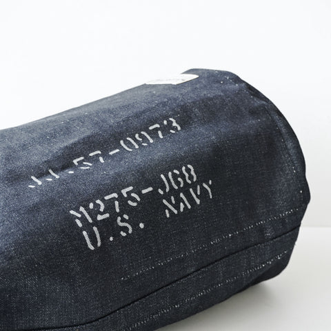 FAITH SFK LEATHER DENIM BUCKET BAG INDIGO