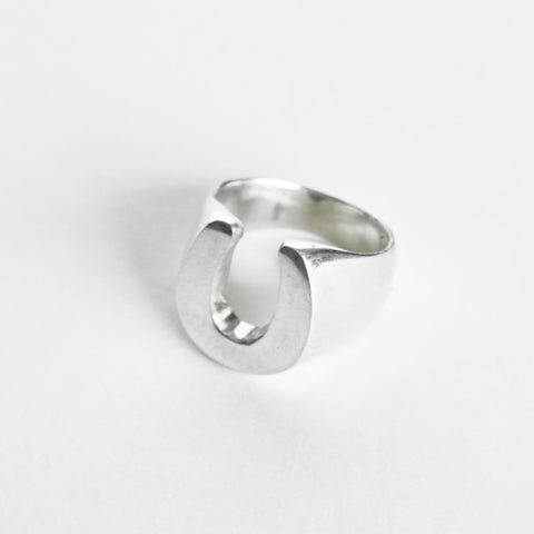 OGL OBBI GOOD LUCK HORSESHOE LUCKY SILVER RING