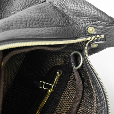 OGL 9981 Leather Hobo-X Bag Black