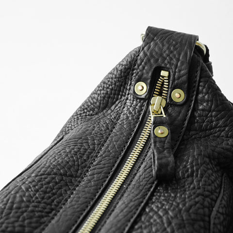 OGL 9981 Leather Hobo-X Bag Black