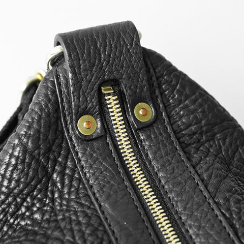 OGL 9981 Leather Hobo-X Bag Black