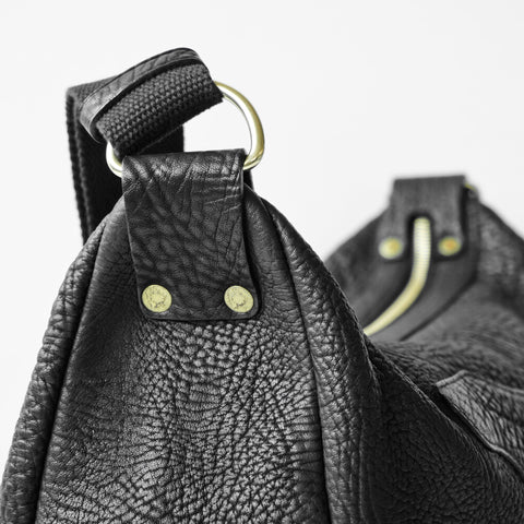 OGL 9981 Leather Hobo-X Bag Black