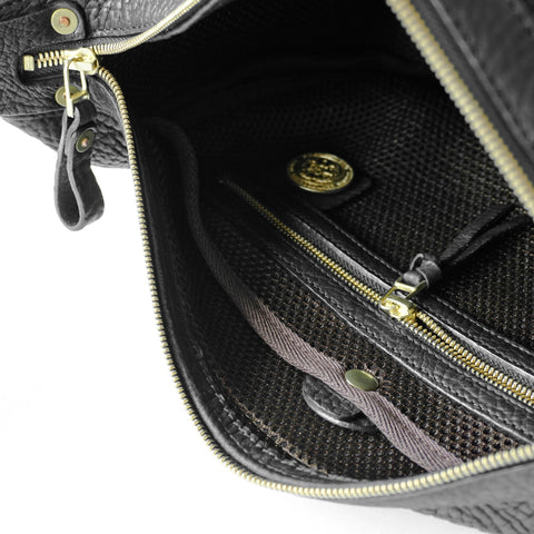 OGL 9981 Leather Hobo-X Bag Black