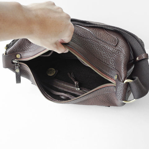 OGL 9981 Leather Hobo-X Bag Sepia