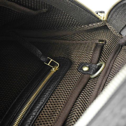 OGL 9981 Leather Hobo Messenger Bag Black