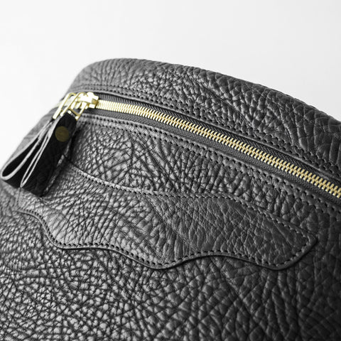 OGL 9981 Leather Hobo Messenger Bag Black