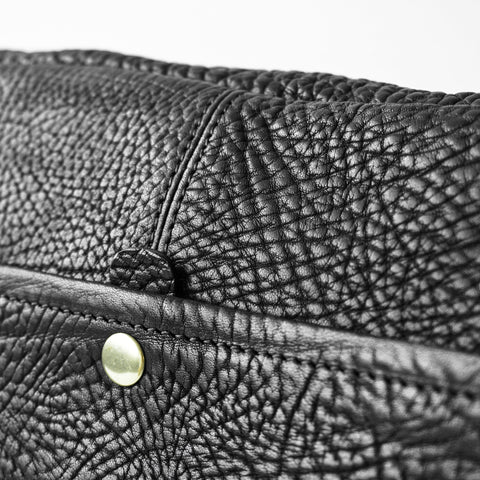 OGL 9981 Leather Hobo Messenger Bag Black