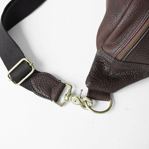 OGL 9981 Leather Hobo Messenger Bag Sepia