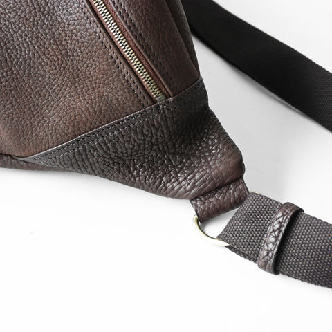 OGL 9981 Leather Hobo Messenger Bag Sepia