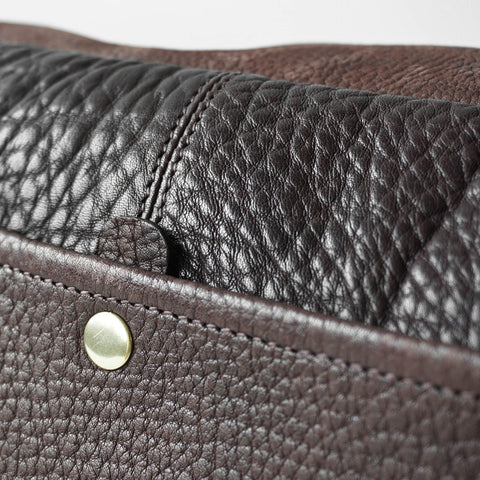 OGL 9981 Leather Hobo Messenger Bag Sepia