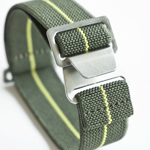 OGL WTC MARINE NATIONALE PARACHUTE WATCH STRAP OLIVE/YELLOW