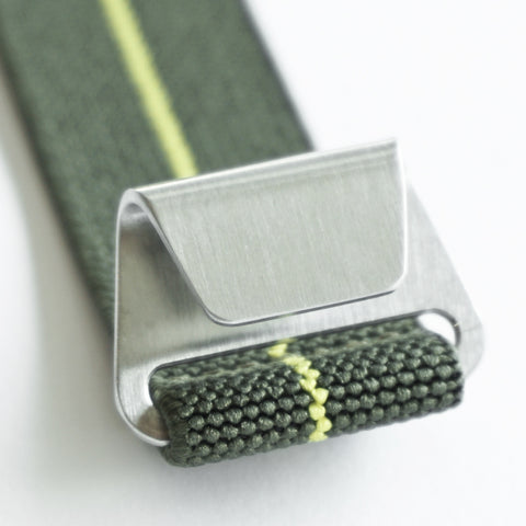 OGL WTC MARINE NATIONALE PARACHUTE WATCH STRAP OLIVE/YELLOW