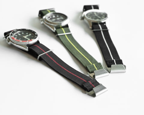 OGL WTC MARINE NATIONALE PARACHUTE WATCH STRAP BLACK/RED