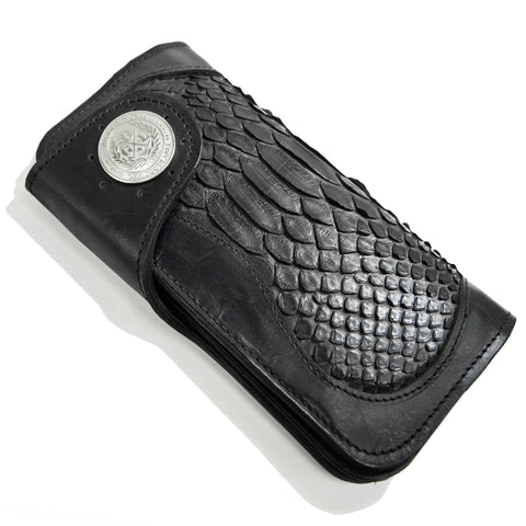 OGL SP PYTHON SKIN INLAY LONG LEATHER WALLET