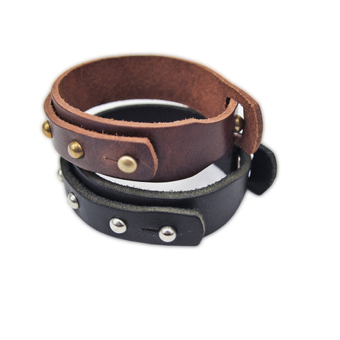 OGL SAHAJA YANG BAIK LIFE STUDDED LEATHER CUFF