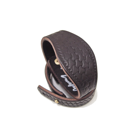 OGL SAHAJA GOOD LIFE MONOGRAM LEATHER CUFF