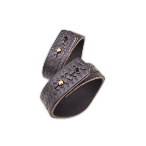 OGL ONLY GOOD LIFE MONOGRAM LEATHER CUFF