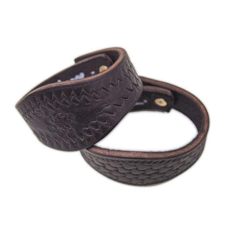 OGL ONLY GOOD LIFE MONOGRAM LEATHER CUFF