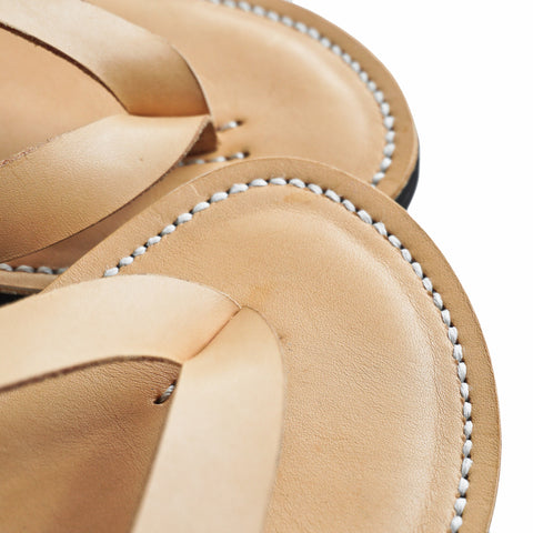SANDAL KULIT SOLE TONG GAYA OGL/DR NATURAL